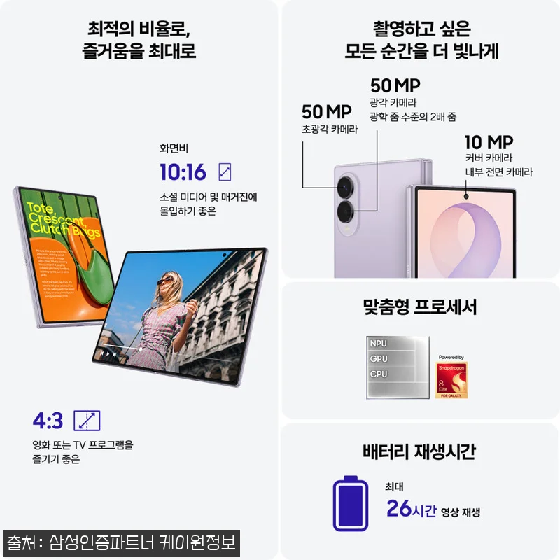 삼성 공식 갤럭시 Z폴드8 512GB 관련 이미지 5