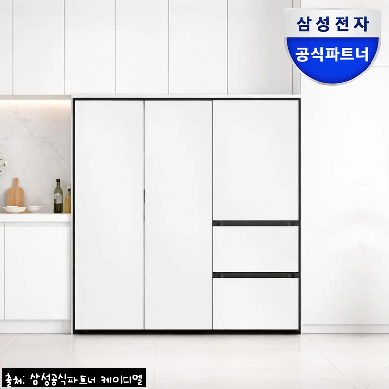 삼성 비스포크 1도어&middot;3도어 냉장고 김치냉장고 세트, 1069L 키친핏 화이트 구매 전 체크한 찐정보