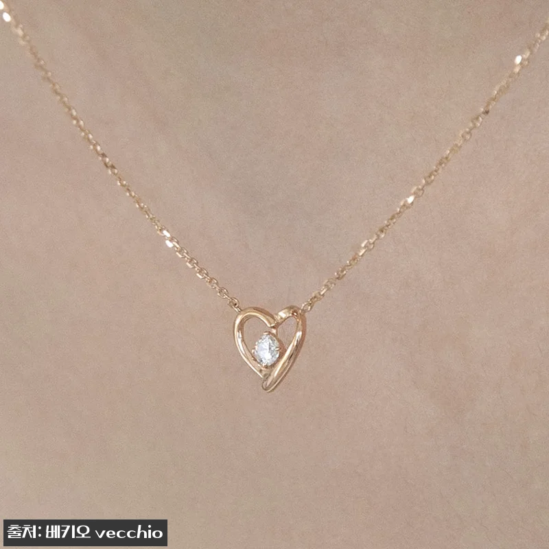 18K 스와로브스키 스톤 리얼 하트 관련 이미지 1