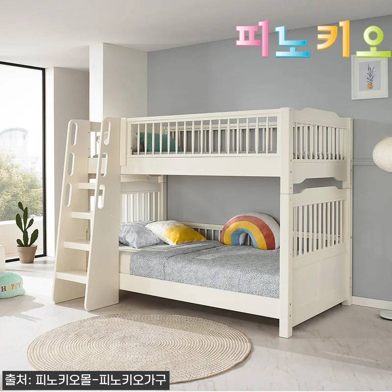 피노키오 르꼴마르 원목 이층침대 크림 관련 이미지 2
