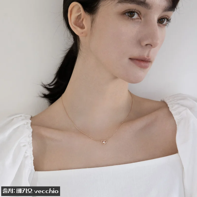 18K 스와로브스키 스톤 리얼 하트 관련 이미지 3