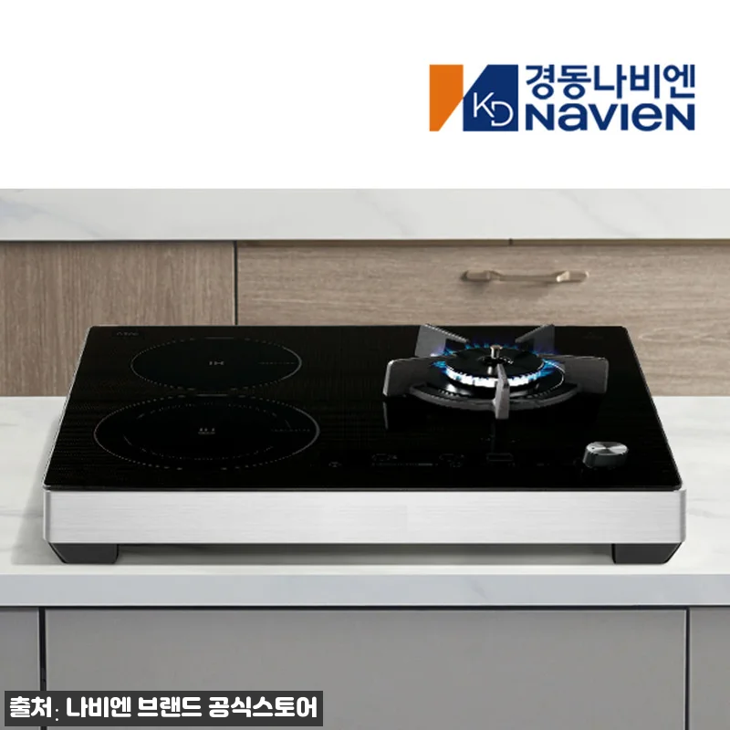 나비엔매직 ERG5003 빌트인 LPG 블랙, 인덕션과 가스 화구를 한 번에 쓰는 하이브리드 전기레인지 후기 9 나비엔매직 ERG5003 빌트인 LP 관련 이미지 3