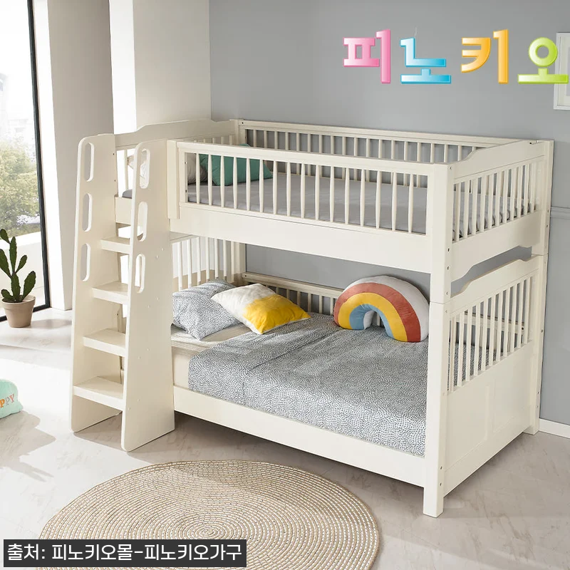 피노키오 르꼴마르 원목 이층침대 크림 관련 이미지 4