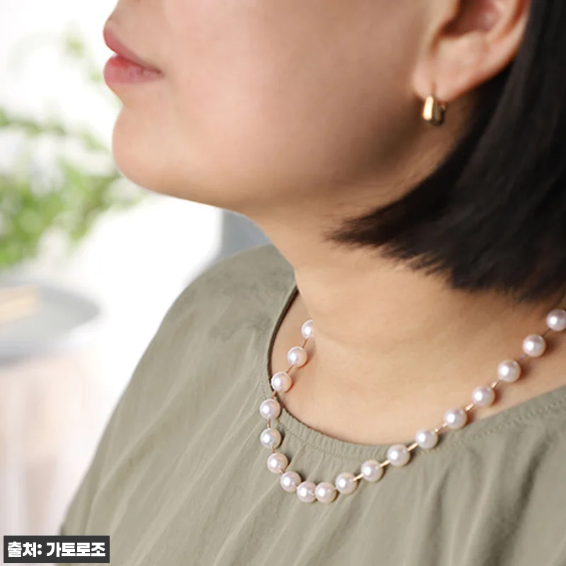 14k 진주목걸이 8~8.5mm 아코 관련 이미지 4