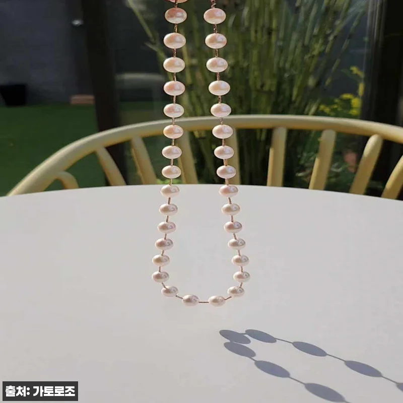 14k 진주목걸이 8~8.5mm 아코 관련 이미지 5