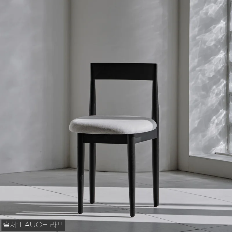 라프 플랫 블랙테이블 원형테이블 4인 관련 이미지 5