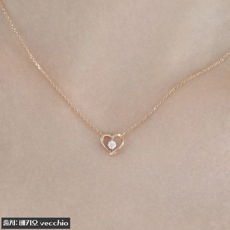 18K 스와로브스키 스톤 리얼 하트 관련 이미지 5