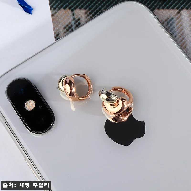 14K 18K 볼륨 가득 투톤 귀걸이 관련 이미지 7
