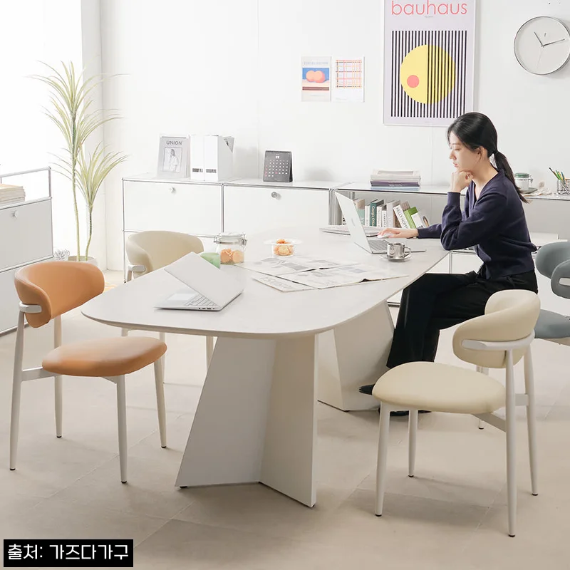르세온 사무실 대형 회의테이블 2200 화이트, 회의실 분위기를 바꿔줄 8인용 세라믹 테이블 체크 후기