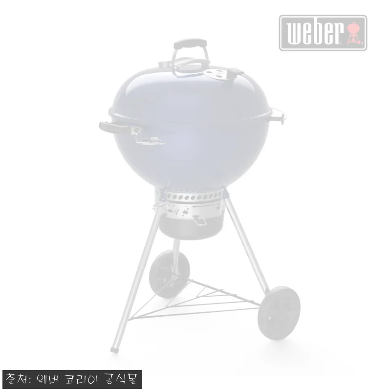 웨버 마스터 터치 차콜 그릴 57cm 오션블루, 컬러 하나로 캠핑 분위기 달라지는 이슈템 체크 후기