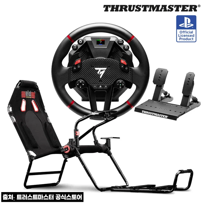 트러스트마스터 T598 DD 휠 + GT LITE 레이싱시트 패키지 PS, 99만 원대 구성 살펴본 후기