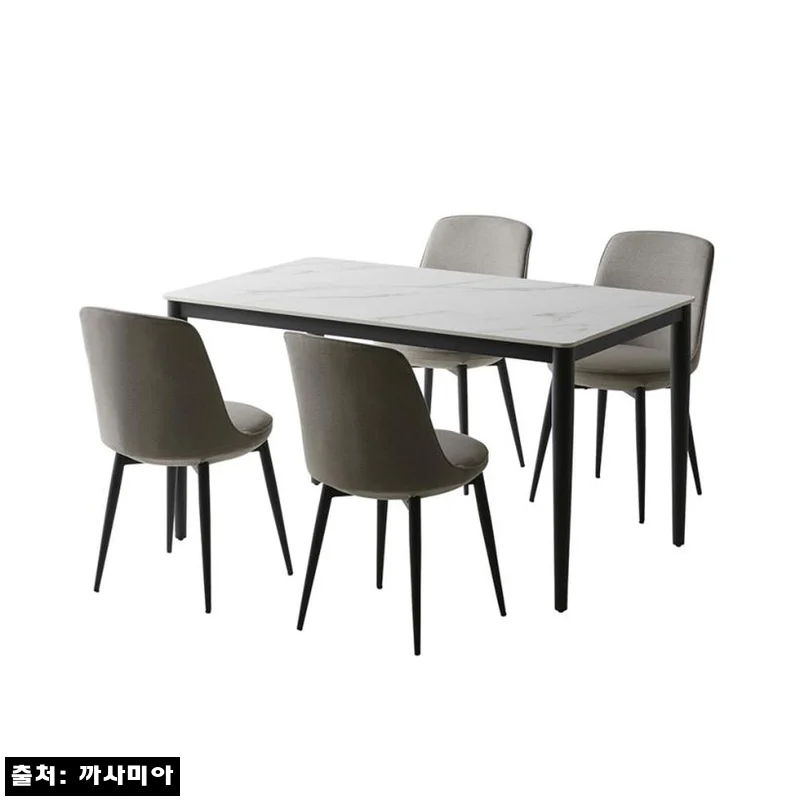 까사미아 브로도 세라믹식탁 세트 1300 블랙, 30% 할인으로 눈여겨볼 식탁+의자4 구성