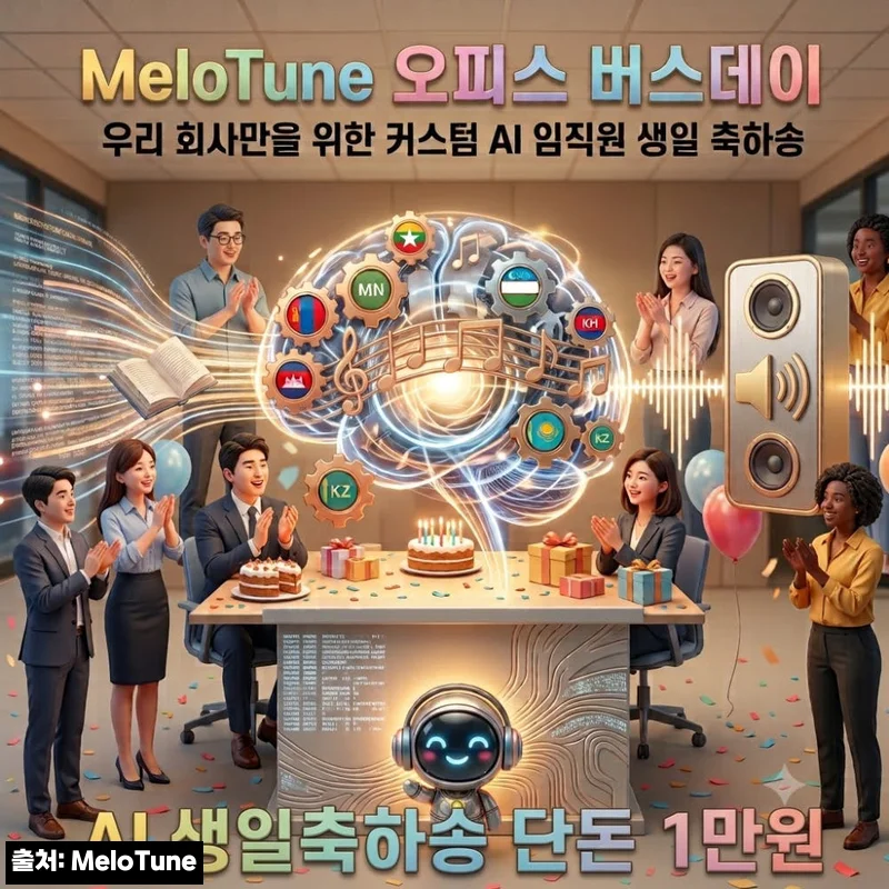 사내 복지용 맞춤 AI 직원 생일 축하 노래 제작 10곡 이용권, 팀 분위기 살리는 이색 선물 후보