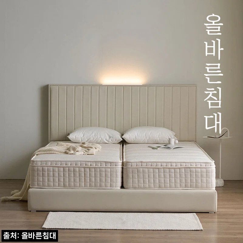 올바른침대 바른 허리 매트리스 분할형 LK 미디엄하드, 라지킹 침대 고를 때 체크한 핵심 후기